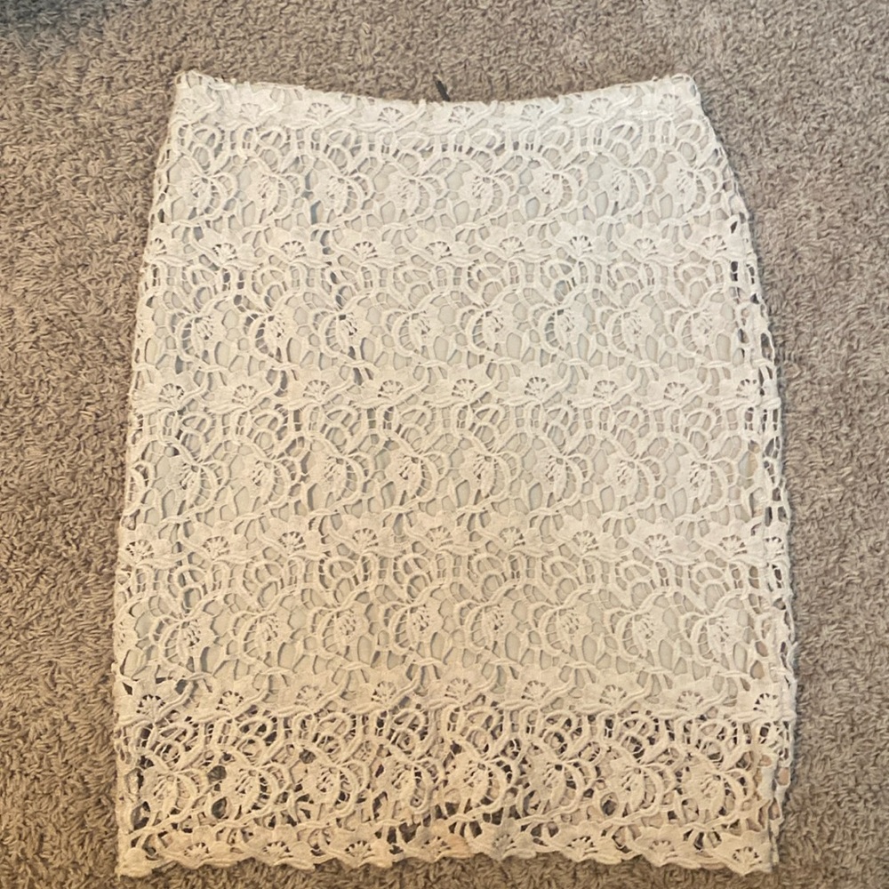 Lace, cotton skirt